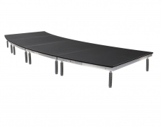 Curved Stage w/ Adjustable Legs
