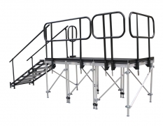 Stage w/ Standard Steel Guardrail
