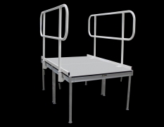 White Powder Coated Guardrail