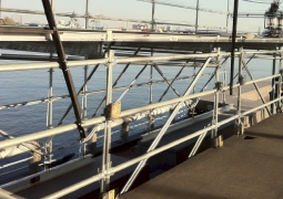 12ft x 52ft Quad Layher Scaff Seawall Stag