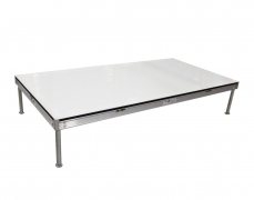 4' x 8' Milk Plexi Deck w/ Fixed Height Legs